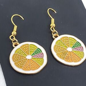 Handmade Citrus Fruit Earrings